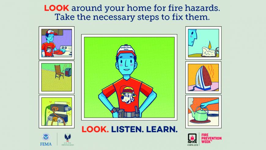 Fire Prevention Week: LOOK – Take a good look around your home.