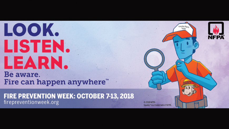 Fire Prevention Week Oct. 7-13, 2018